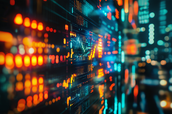 Graphique de croissance financière et analyse de performance